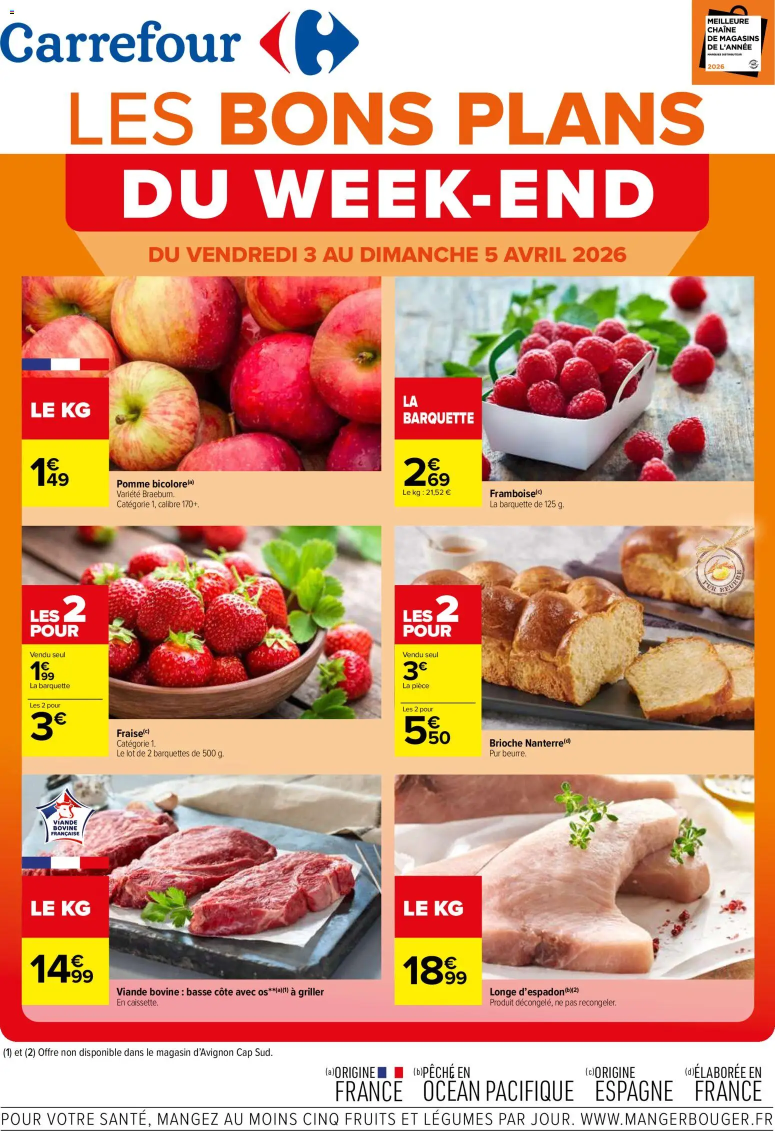 Prévisualisation de Carrefour les bons plans du week-end du magasin Carrefour formulaire valide 03/04/2026