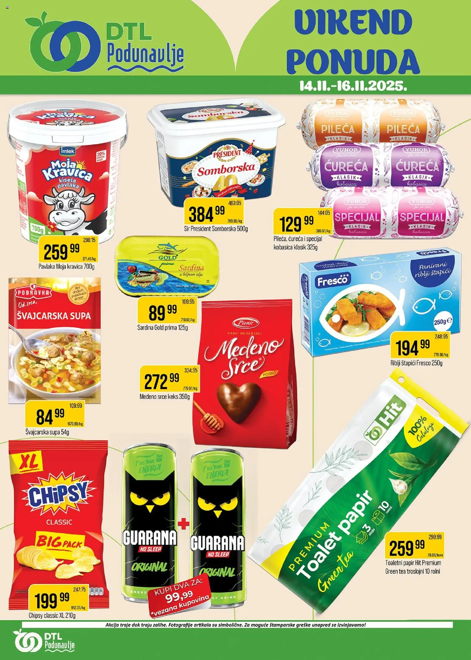 Pregled Podunavlje kataloga - važi od 14.11.2025