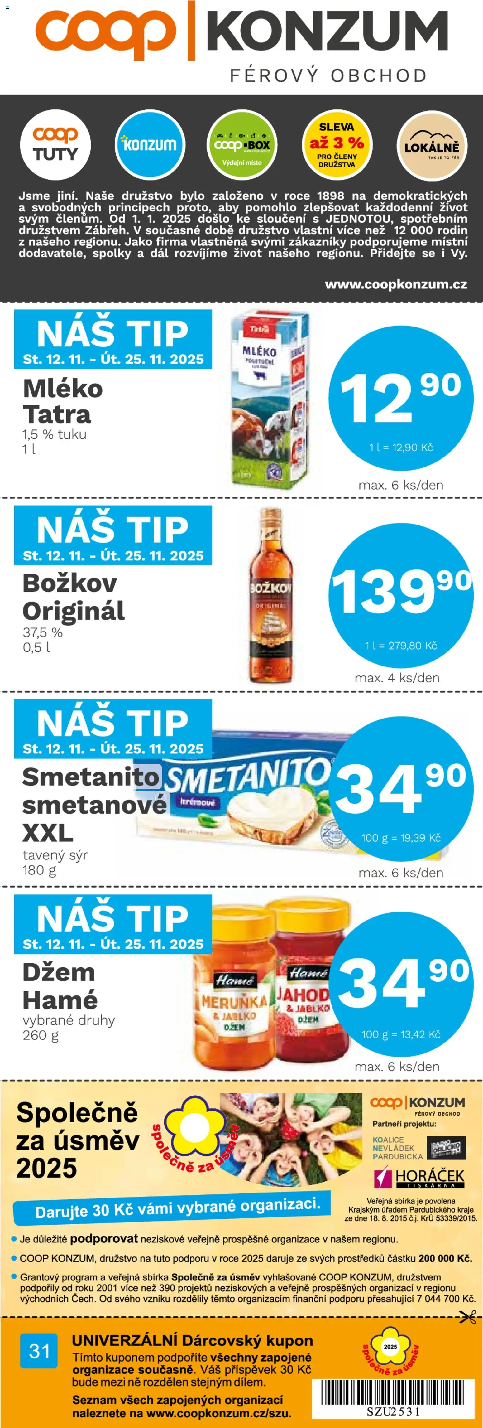 Náhled nabídky: Konzum Leták platný od 12.11.2025