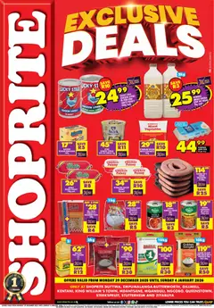 Preview of Shoprite flyer valid from 29/12/2025