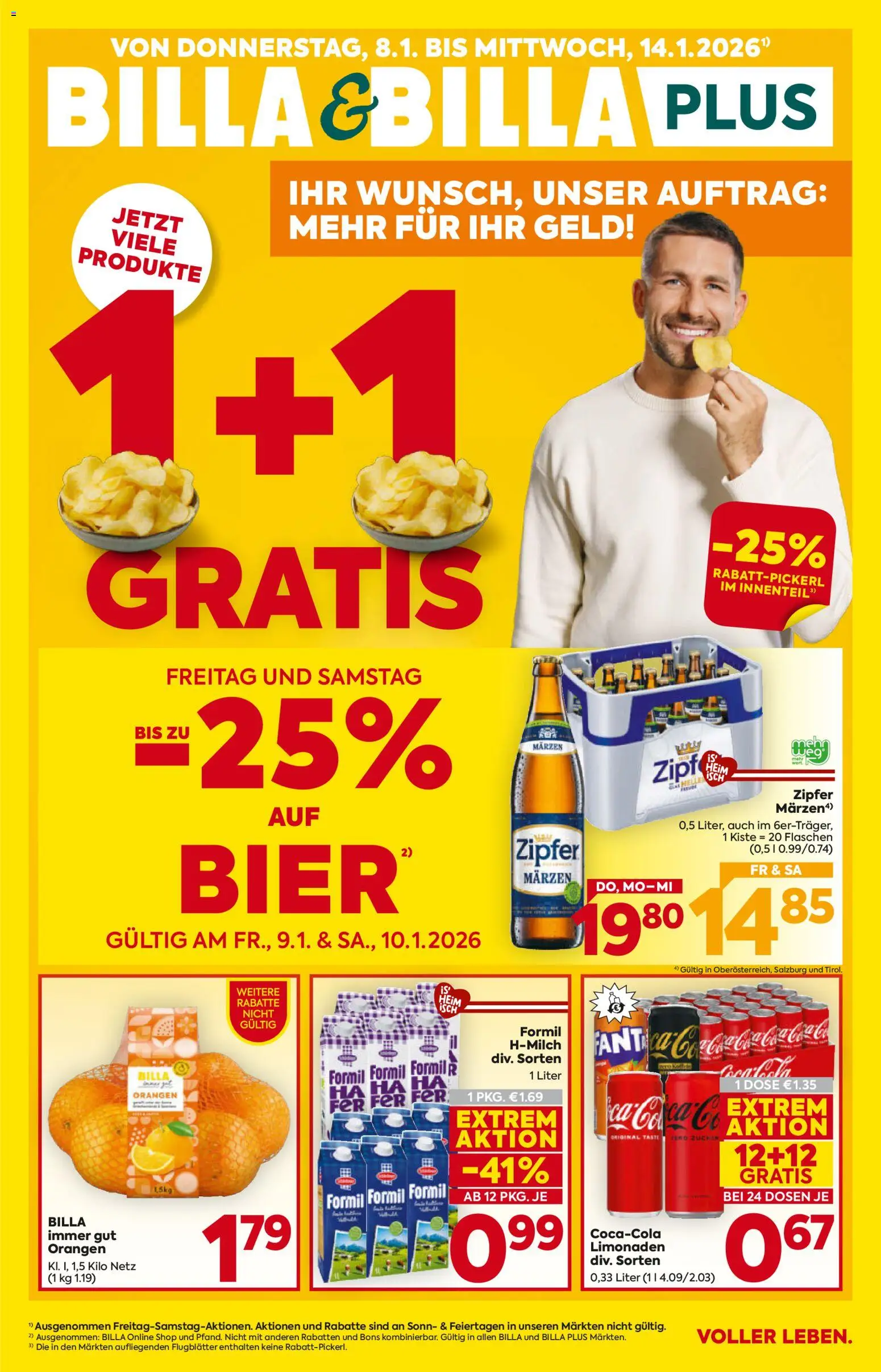 Vorschau der Angebote: Billa Tirol gültig ab 08.01.2026