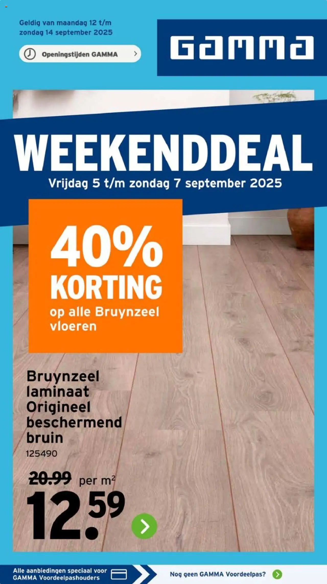 GAMMA shop Weekend folder geldig vanaf 05-09-2025 - Paginanummer 1