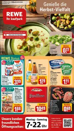 Vorschau von dem Prospekt des Geschäftes Rewe, gültig ab dem 19.10.2025