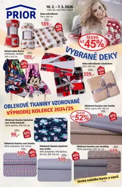 Náhled nabídky: Prior Akční Nabídka Bytového Textilu A Oděvních Látek platný od 10.02.2026
