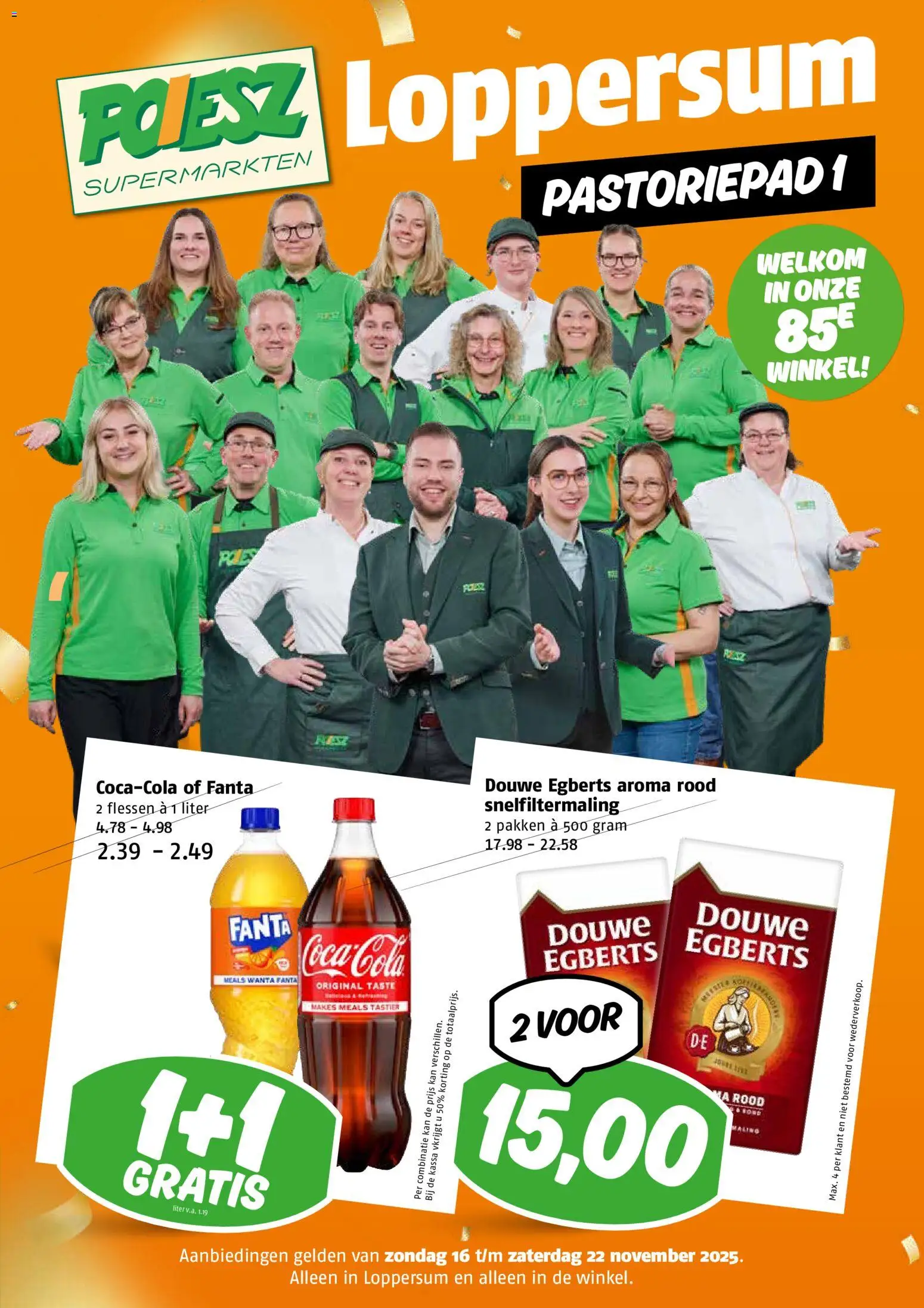 Voorbeeld van Openingsflyer Loppersum van winkel Poiesz geldig vanaf 16-11-2025