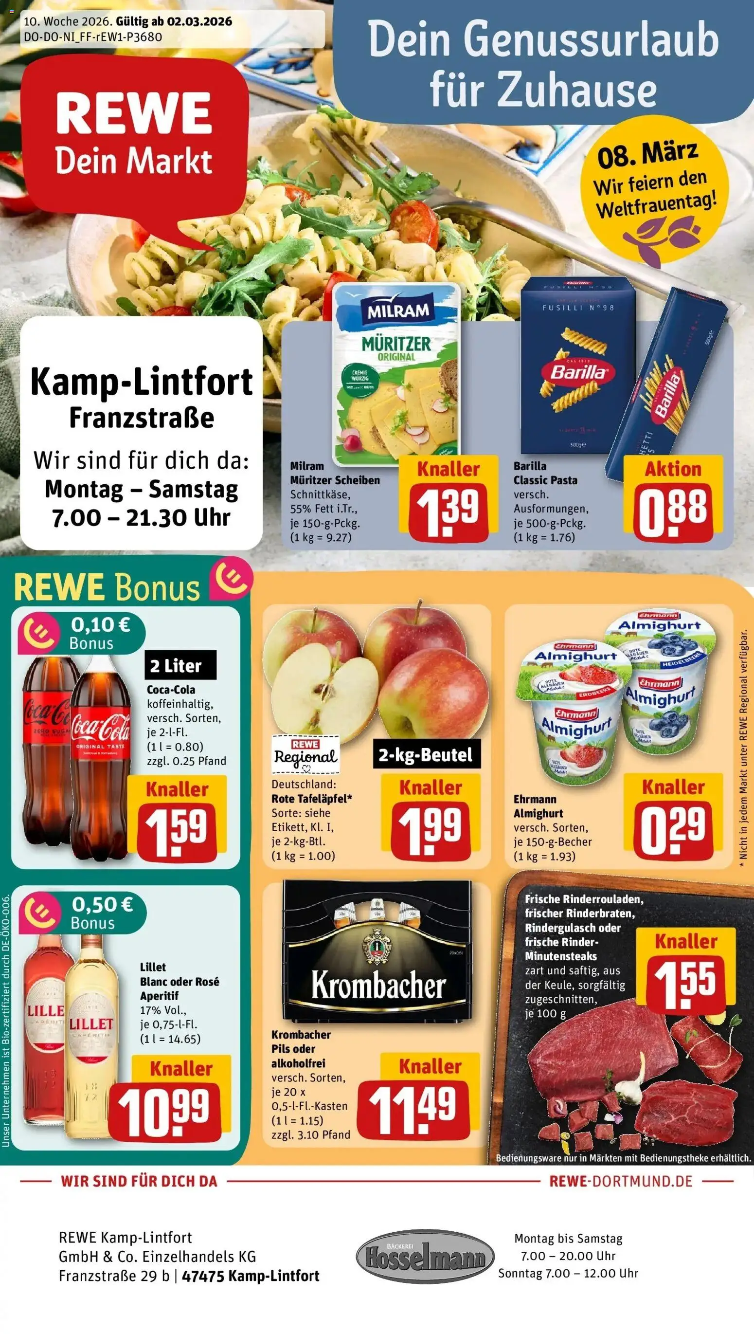 Vorschau von dem Prospekt des Geschäftes Rewe, gültig ab dem 02.03.2026