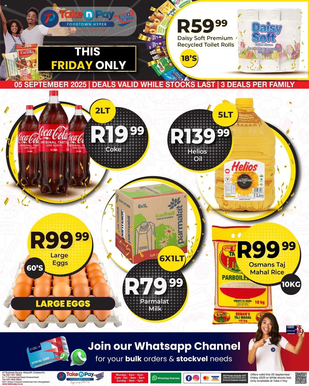 Take n Pay Friday Specials from 05/09 - 05/09/2025 > Promotions