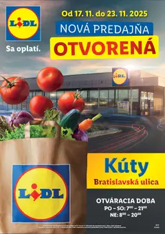 Náhľad Lidl letáku platného od 17.11.2025