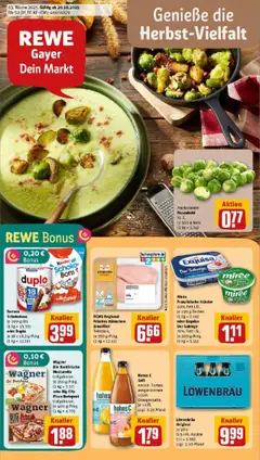 Vorschau von dem Prospekt des Geschäftes Rewe, gültig ab dem 19.10.2025