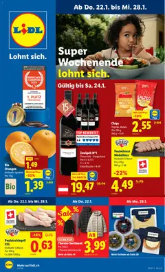 Vorschau des Merkblatts Aktionen vom Shop Lidl gültig von 22.01.2026 bis 28.01.2026