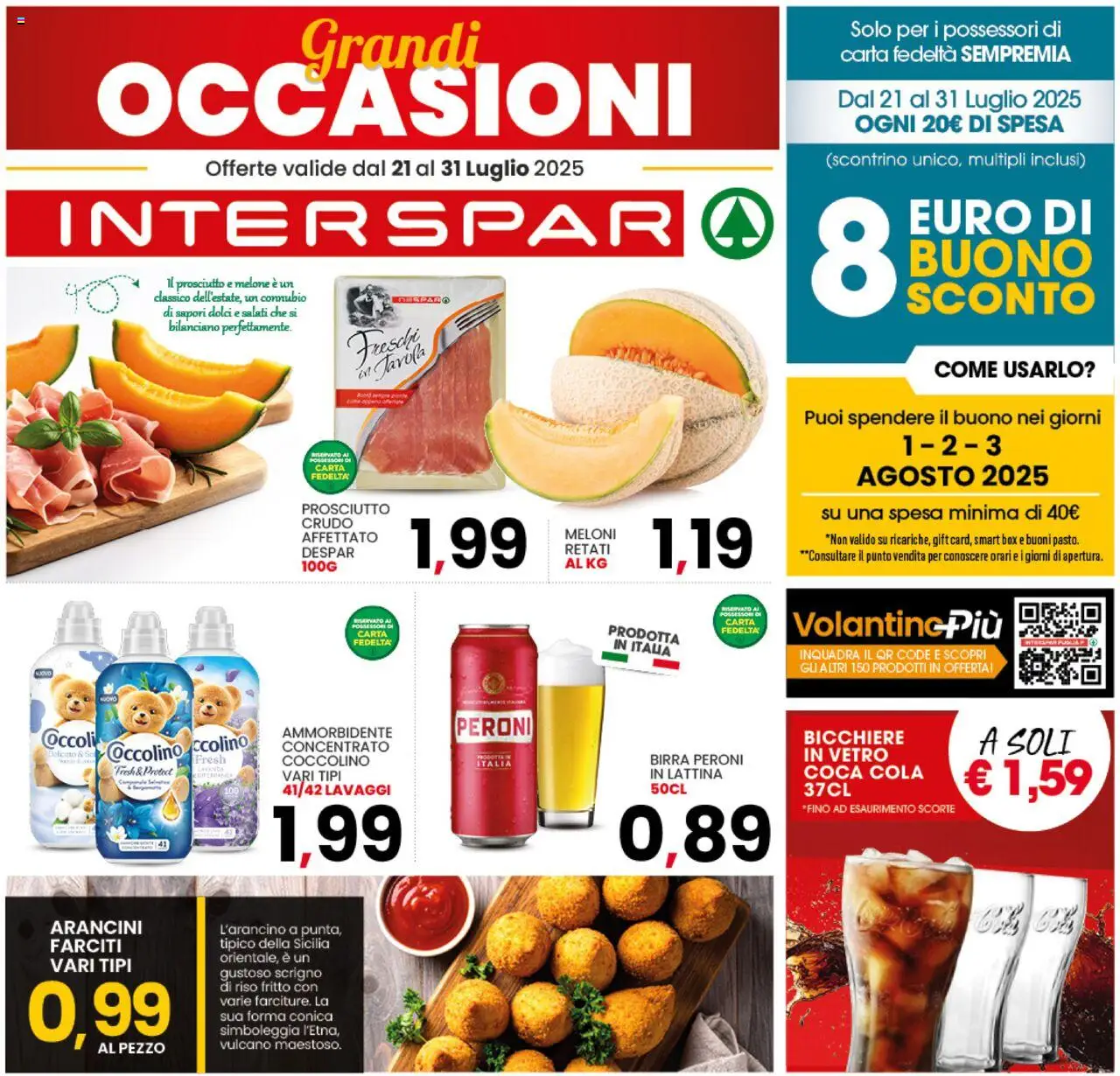 Volantino Interspar valido da 28/07/2025 numero di pagina 1