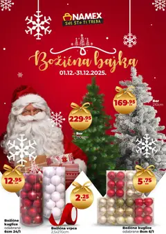 Pregled letka Katalog trgovine Namex vrijedi od 2025.12.01