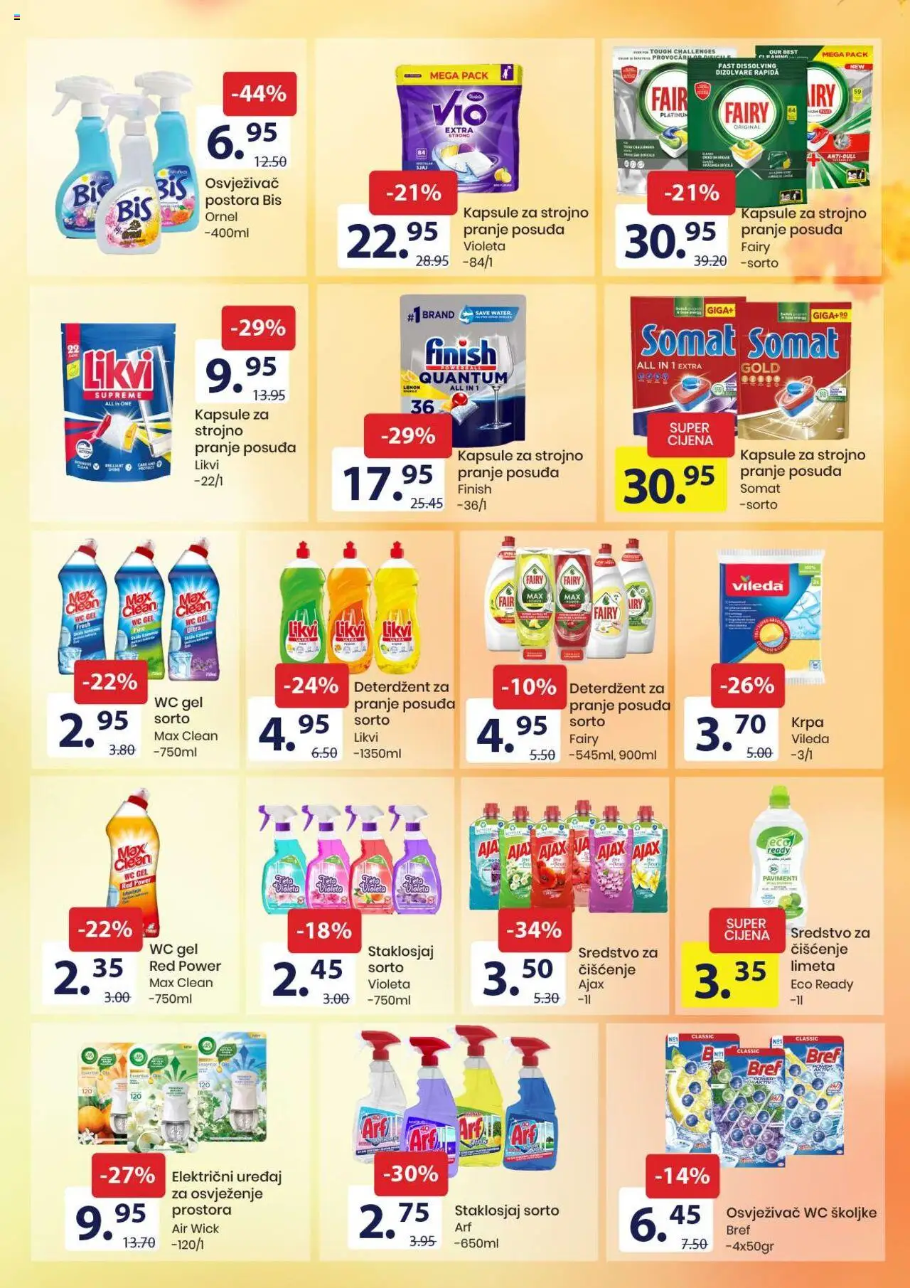 Pregled letka Katalog Prehrana i hemija trgovine FIS vrijedi od 2025.10.10