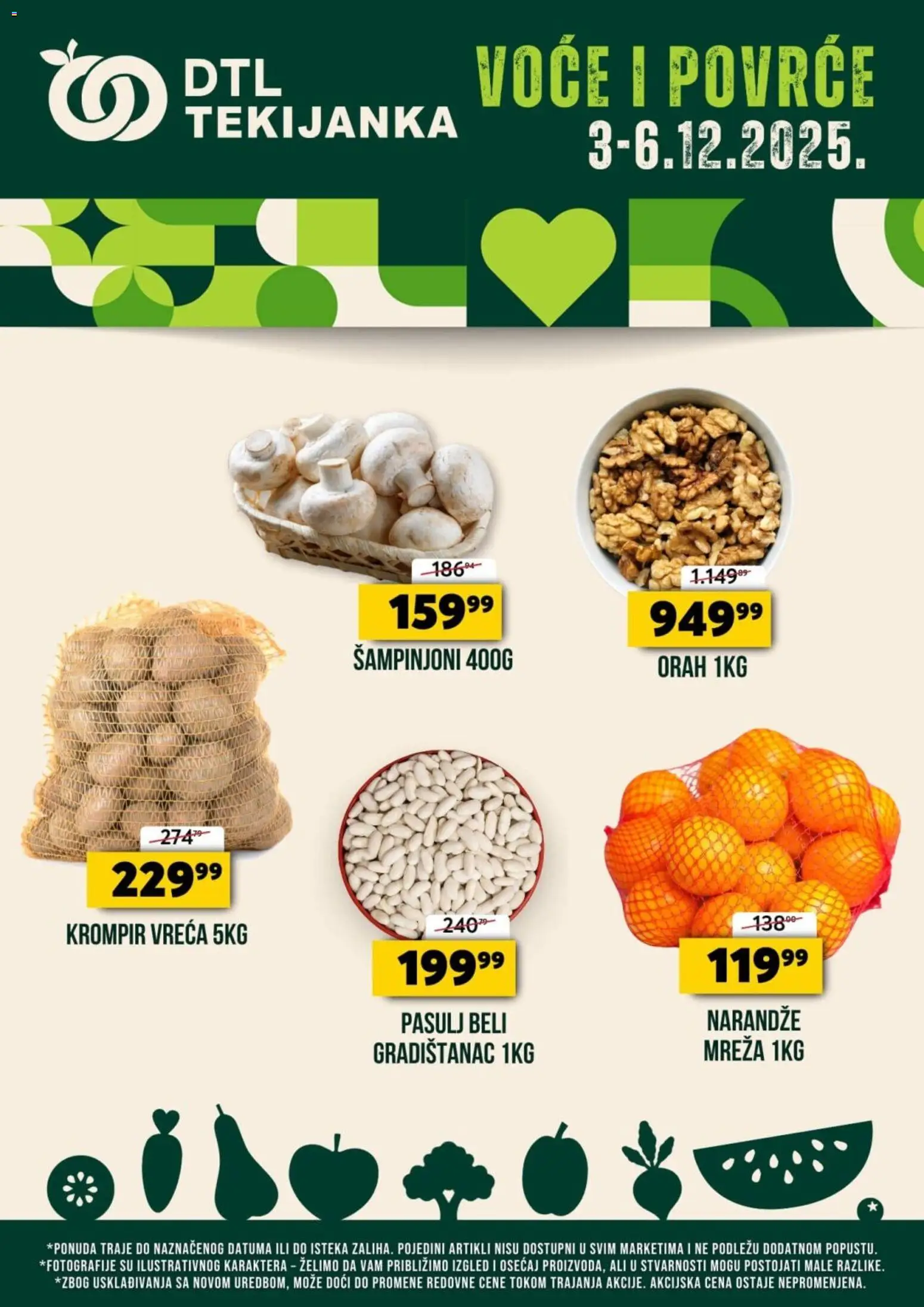 Pregled Tekijanka kataloga - važi od 03.12.2025