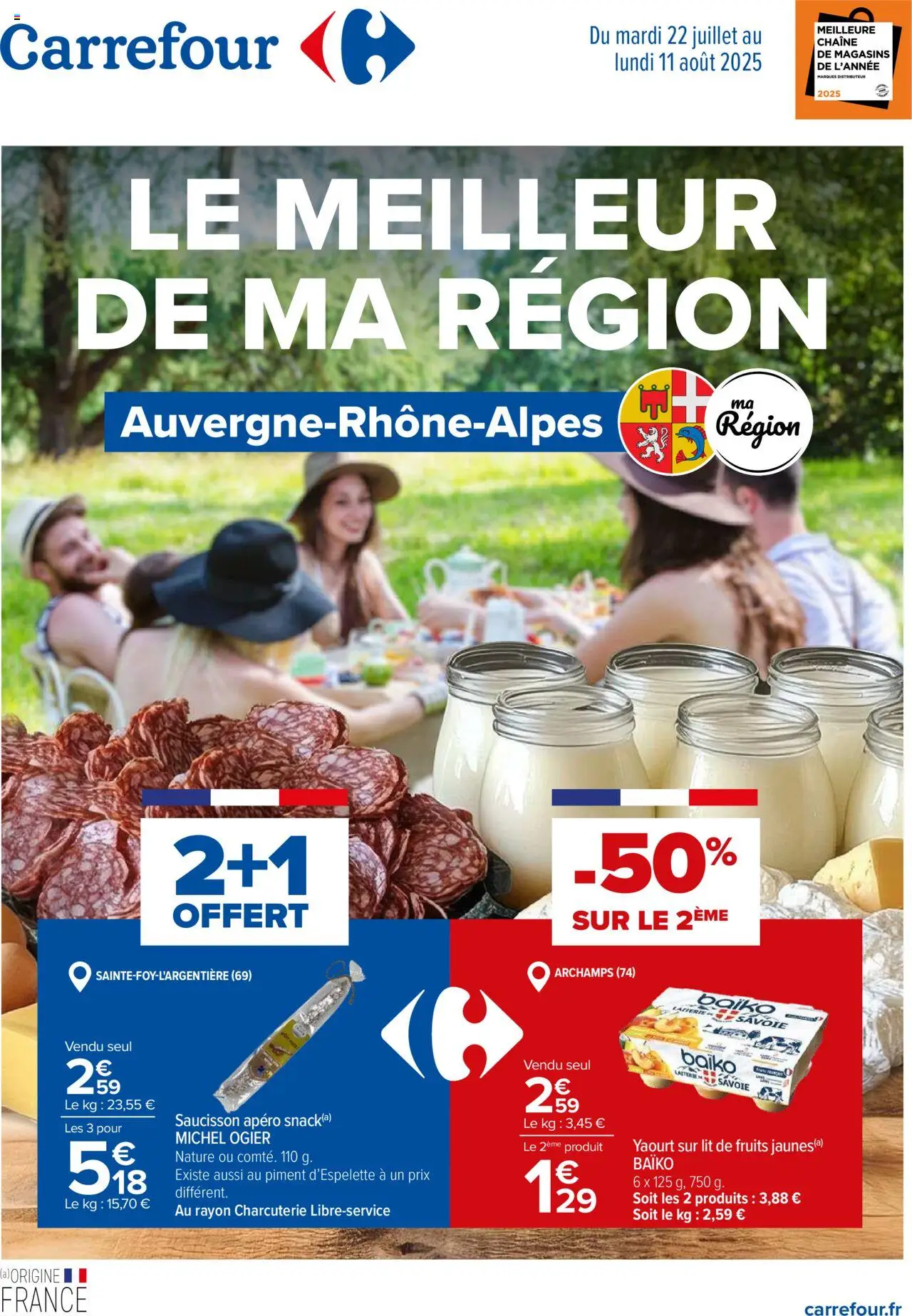 Le meilleur de ma région de la boutique Carrefour valable du 22/07/2025 - Page numéro 1