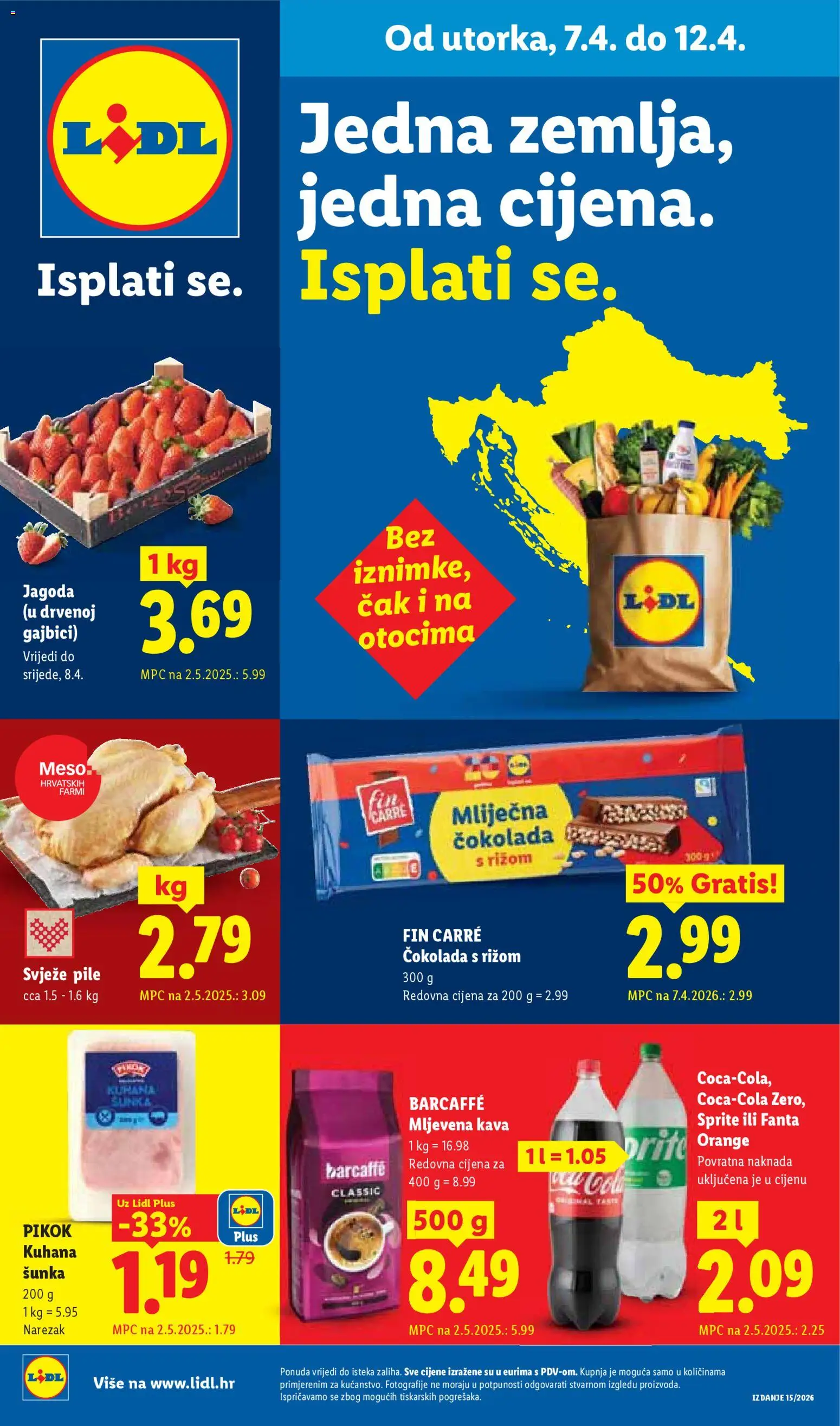 Pregled letka Lidl Letak trgovine Lidl vrijedi od 07.04.2026