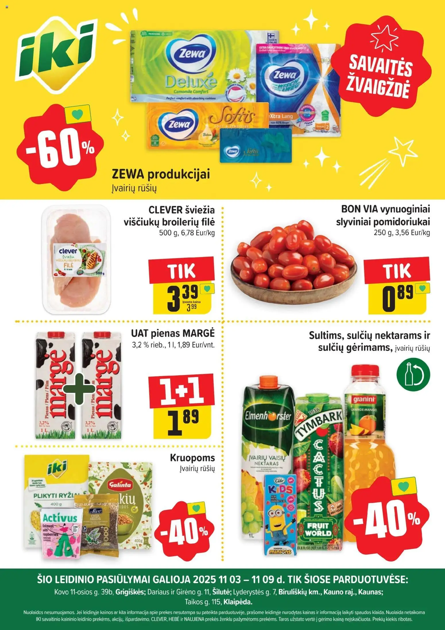 IKI parduotuvės leidinio Leidinys - Specialūs pasiūlymai IKI parduotuvės klientams galiojančio nuo 2025.11.03 peržiūra