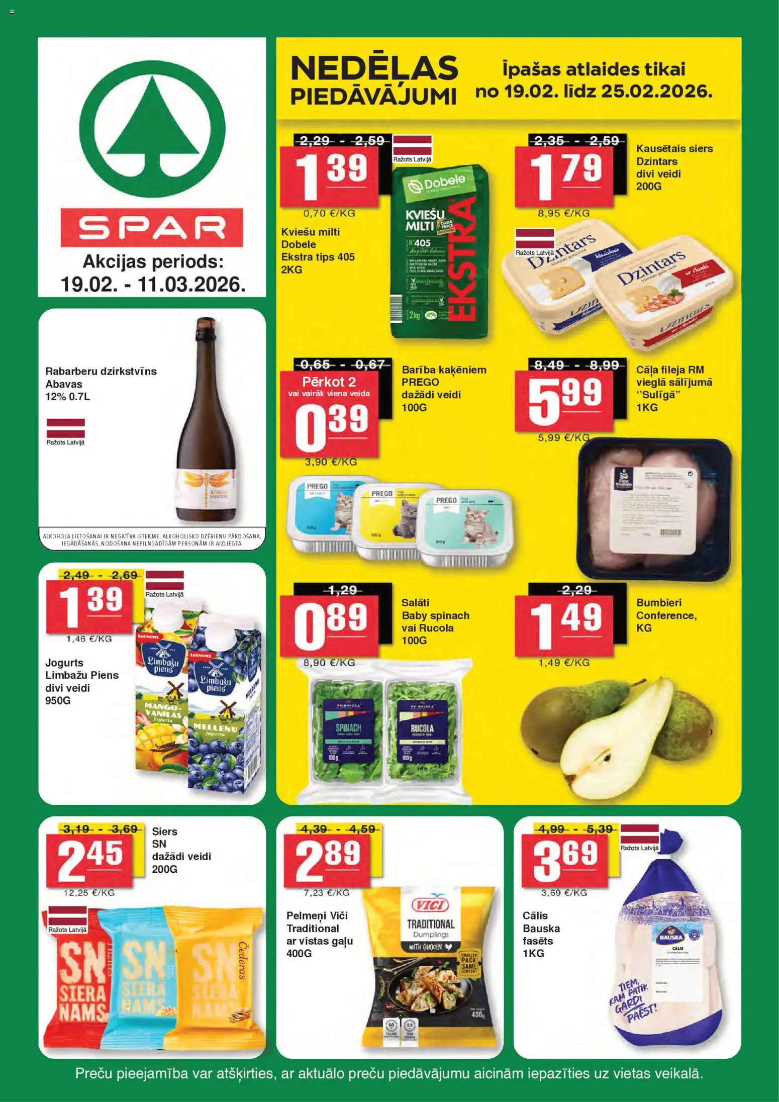 Skatīt Spar akciju bukletu, derīgs no 19.02.2026.