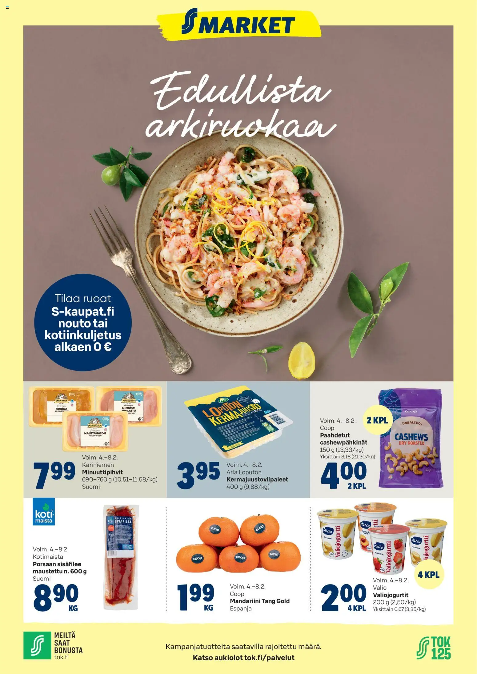 Kaupan S-market Tarjoukset - Edullista Arkiruokаa esikatselu, voimassa 04/08/2026