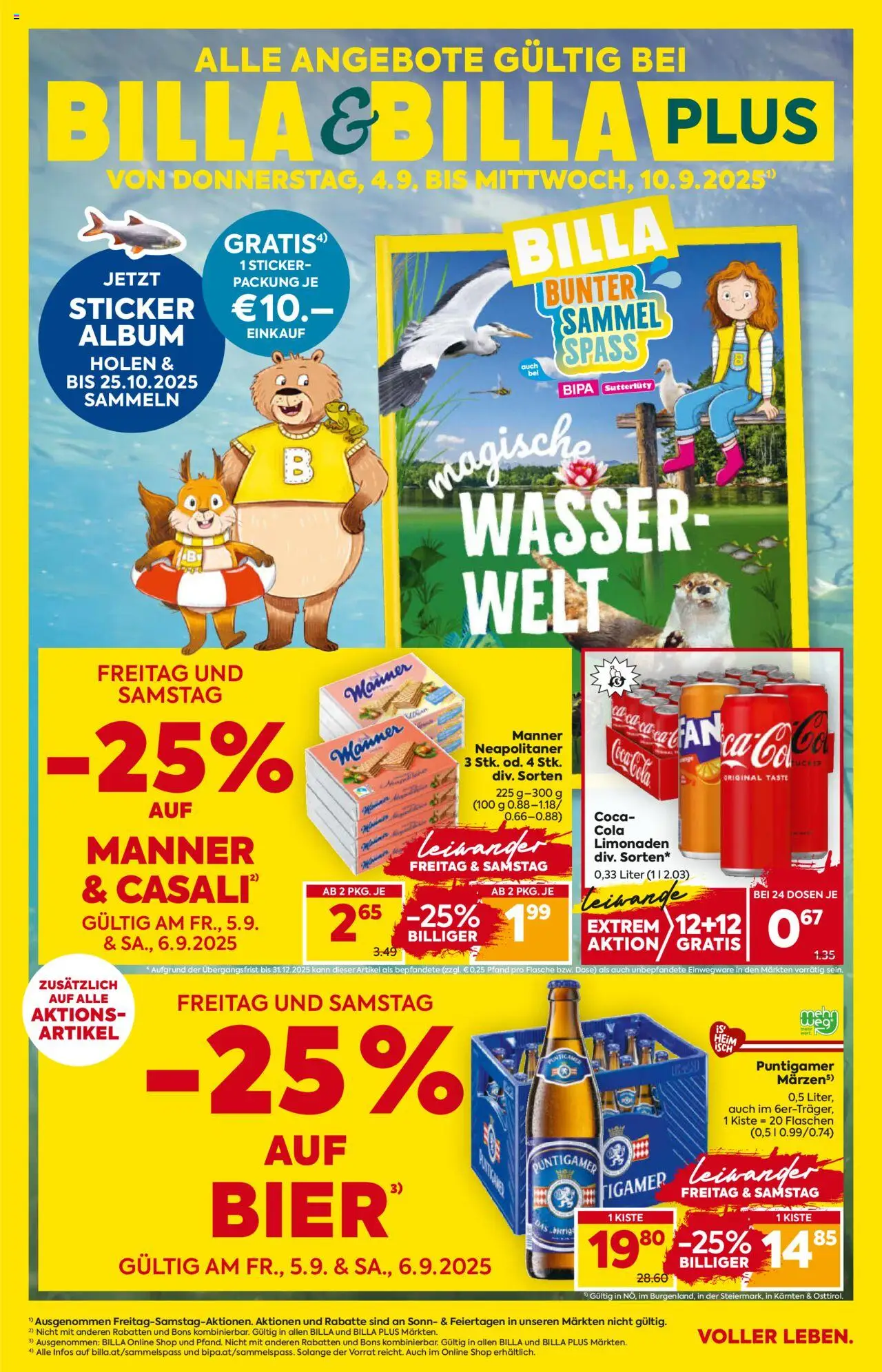  BILLA Flugblatt ab 04.09.2025 vorschau >> Burgenland - Seite 1
