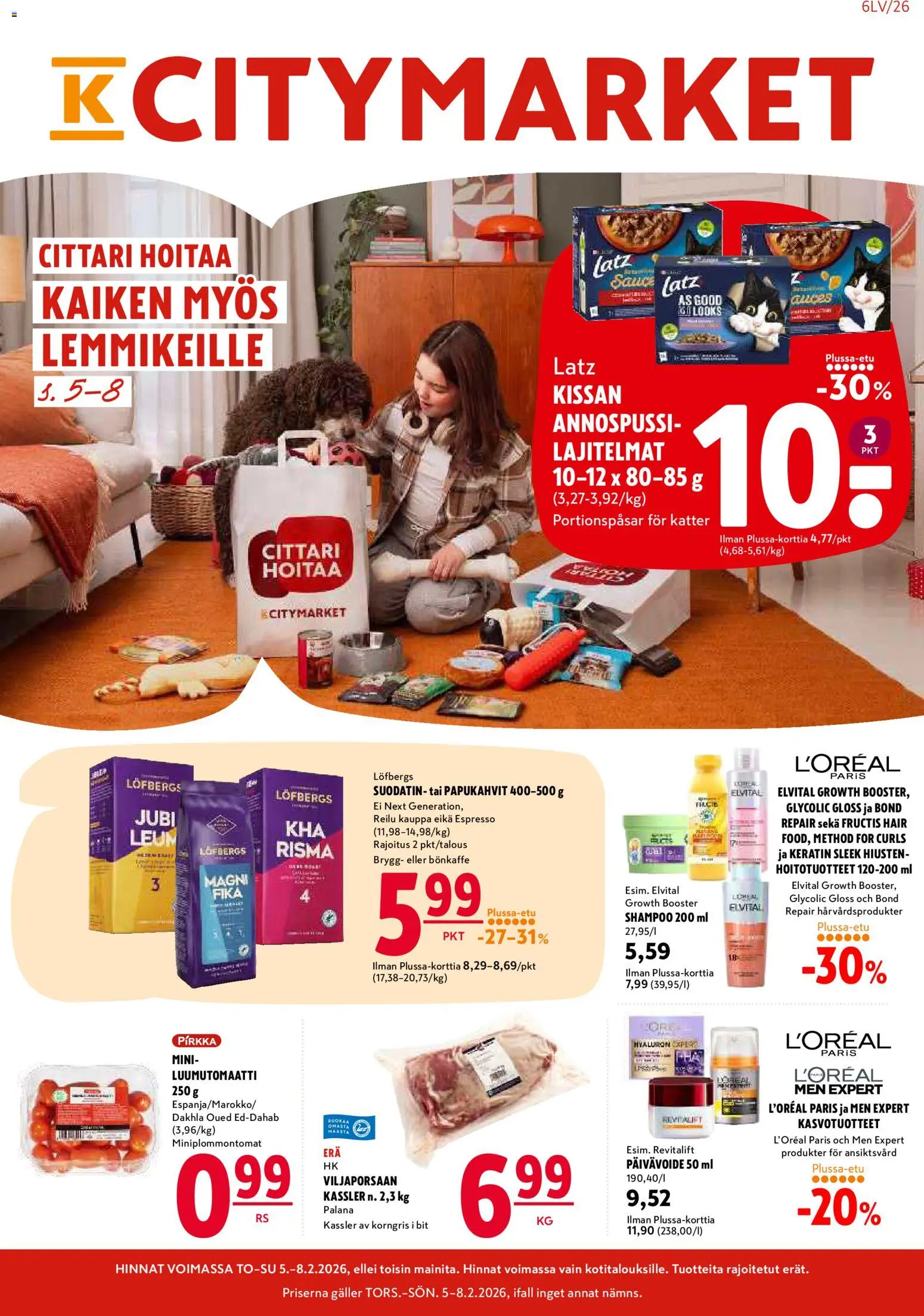 Kaupan K-Citymarket Tarjoukset esikatselu, voimassa 05/02/2026