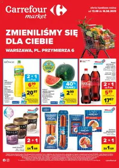 Pogląd gazetki "Zmieniliśmy się dla Ciebie" ze sklepu Carrefour ważnej od 13.08.2025