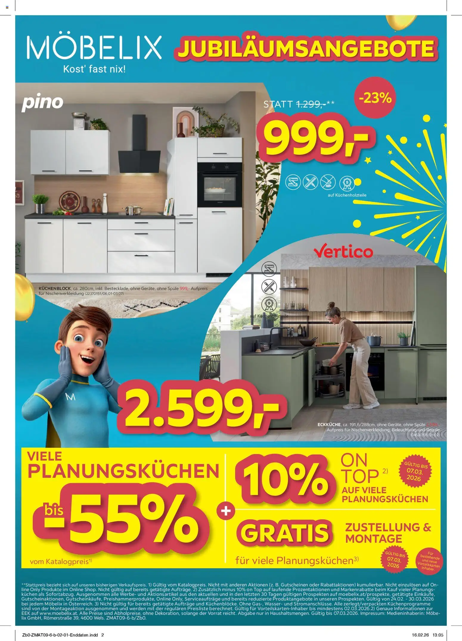 Vorschau der Angebote: Möbelix Viele Planungsküchen gültig ab 23.02.2026 - Wasser