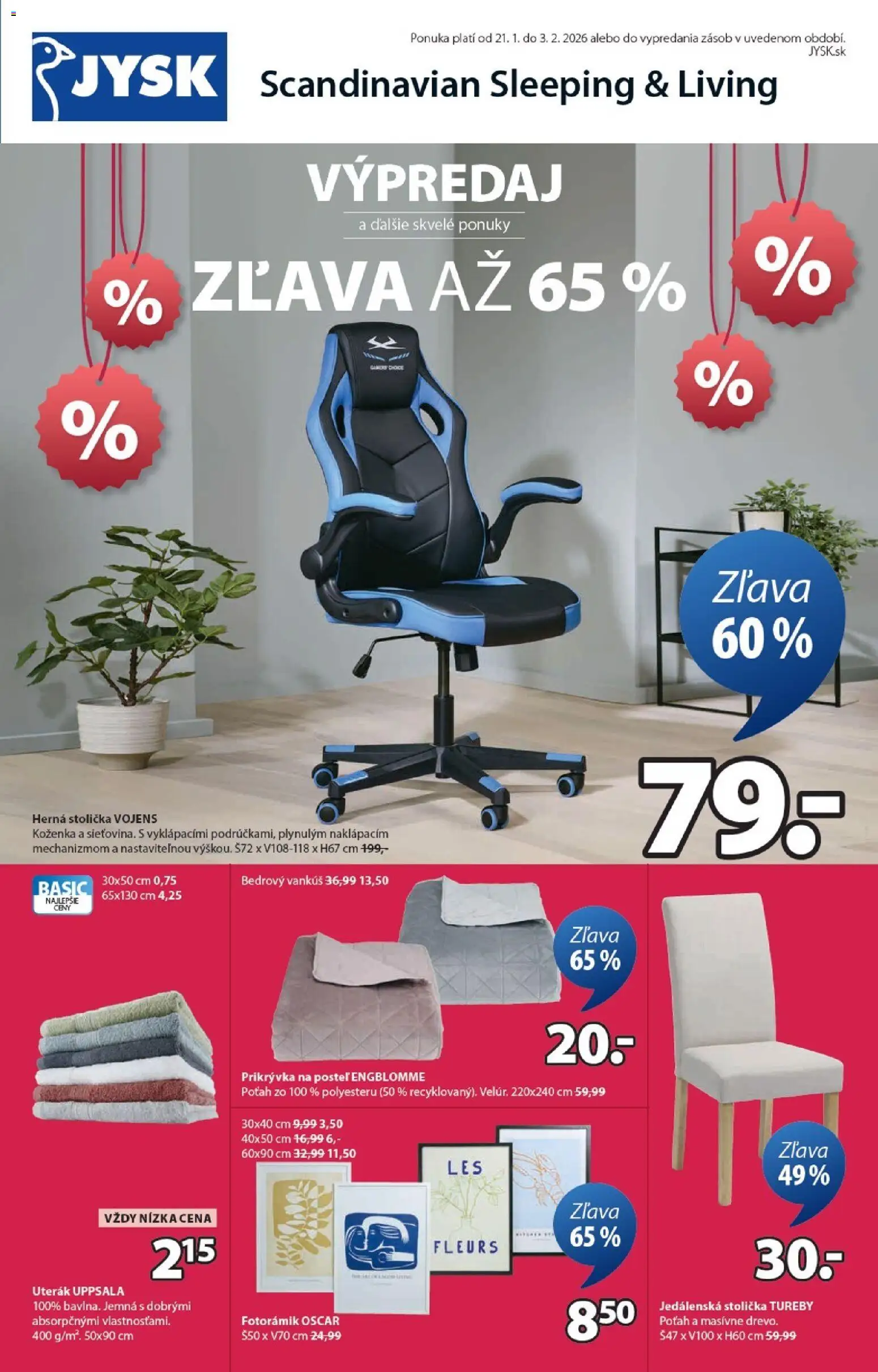 Náhľad JYSK letáku platného od 21.01.2026