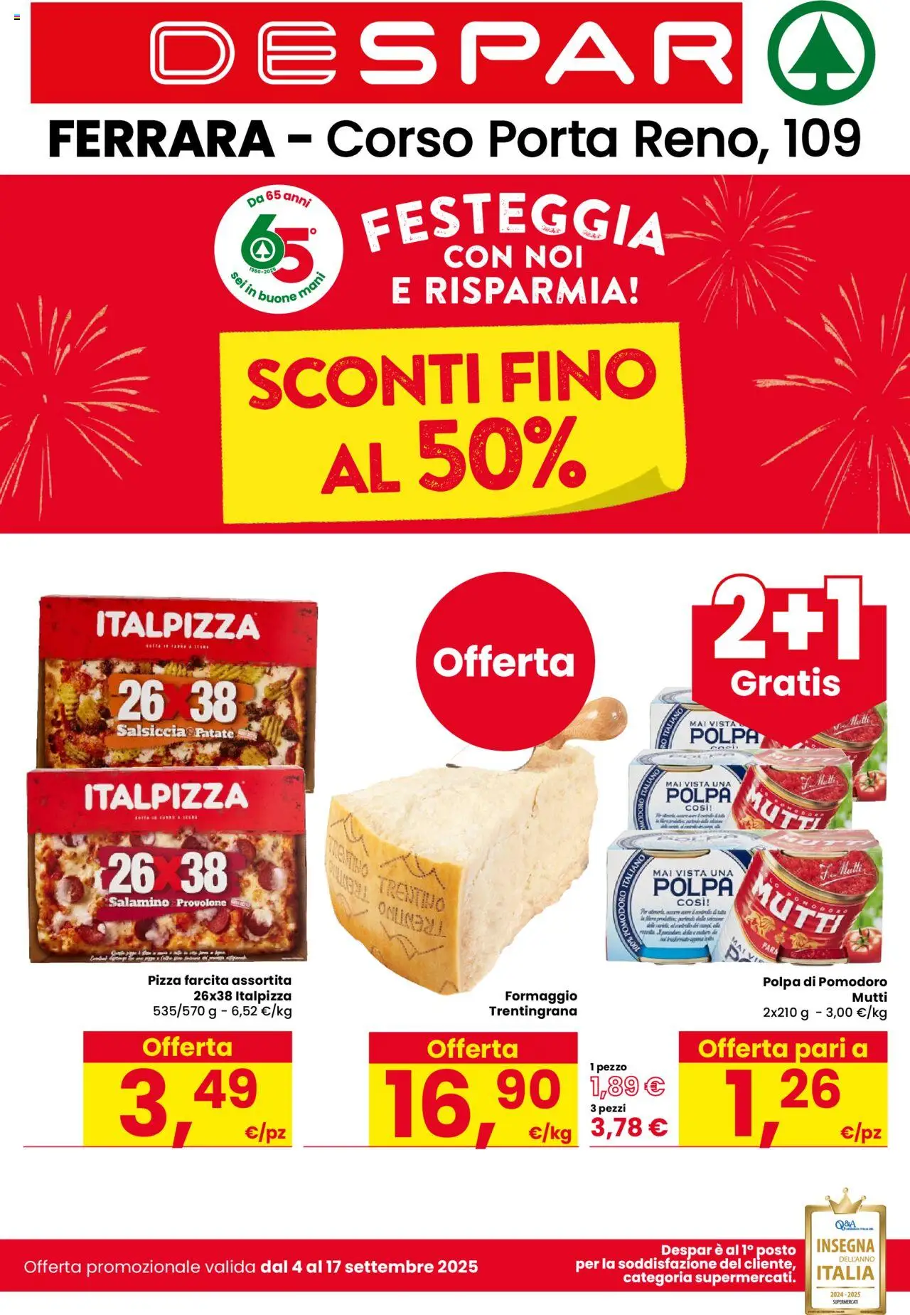 Volantino Despar valido da 04/09/2025 numero di pagina 1