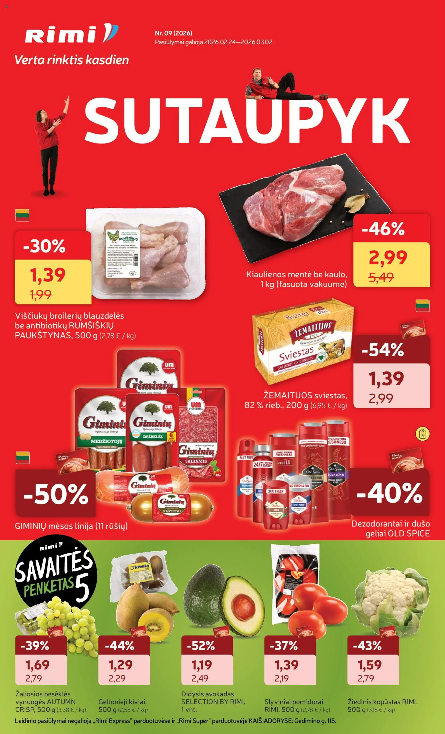 Rimi parduotuvės leidinio Leidinys galiojančio nuo 2026.02.24 peržiūra