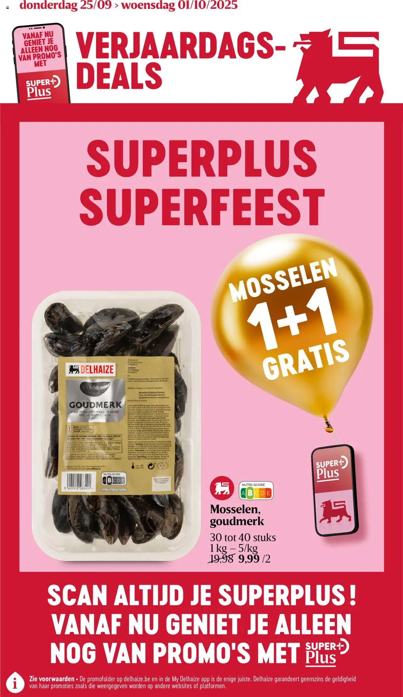 Delhaize shop Folder week 39 geldig vanaf 25/09/2025 - Paginanummer 1