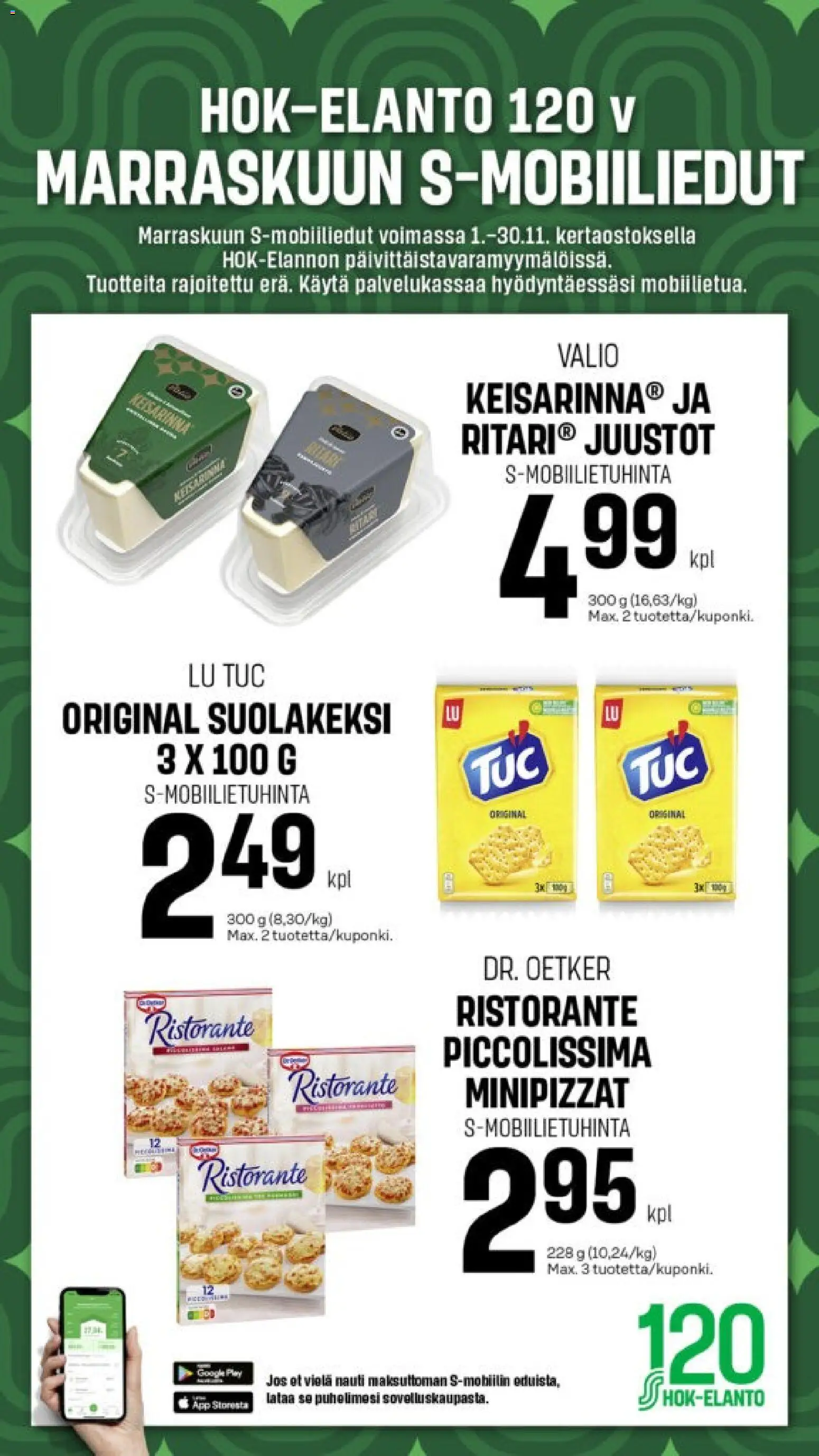 Kaupan S-market Marraskuun S-mobiiliedut esikatselu, voimassa 01/11/2025