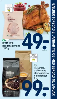 Eksempel på tilbudsavis Indstik fra butik Rema 1000 gyldig fra 08/01/2026
