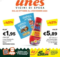 Anteprima dell'opuscolo Attuale volantino dal negozio Unes valido da 22/10/2025