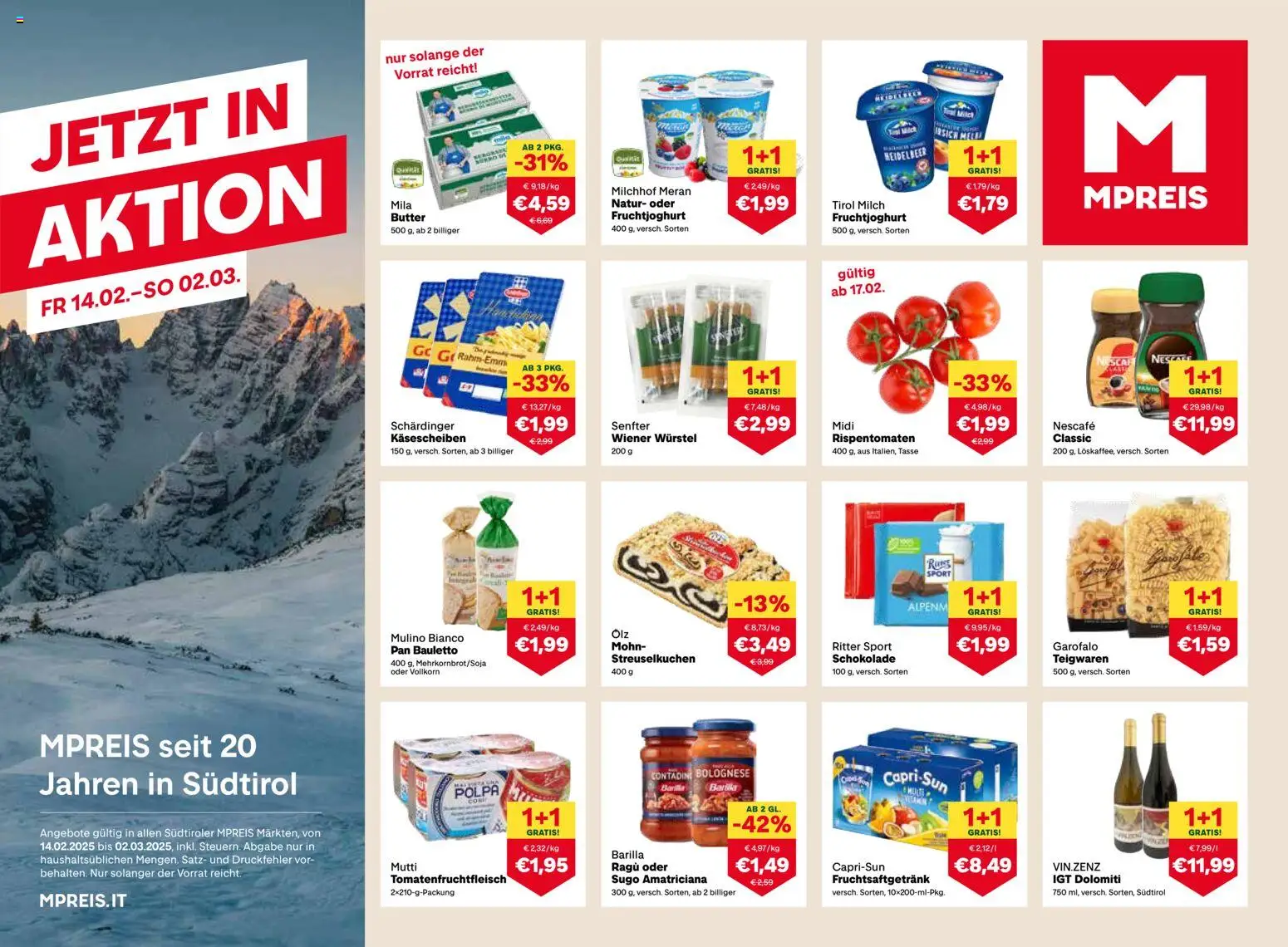 Vorschau der Angebote: MPREIS Algund gültig ab 14.02.2026