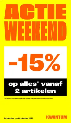 Voorbeeld van Folder weekend van winkel Kwantum geldig vanaf 23-10-2025