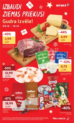 Skatīt Rimi akciju bukletu, derīgs no 2025.12.09