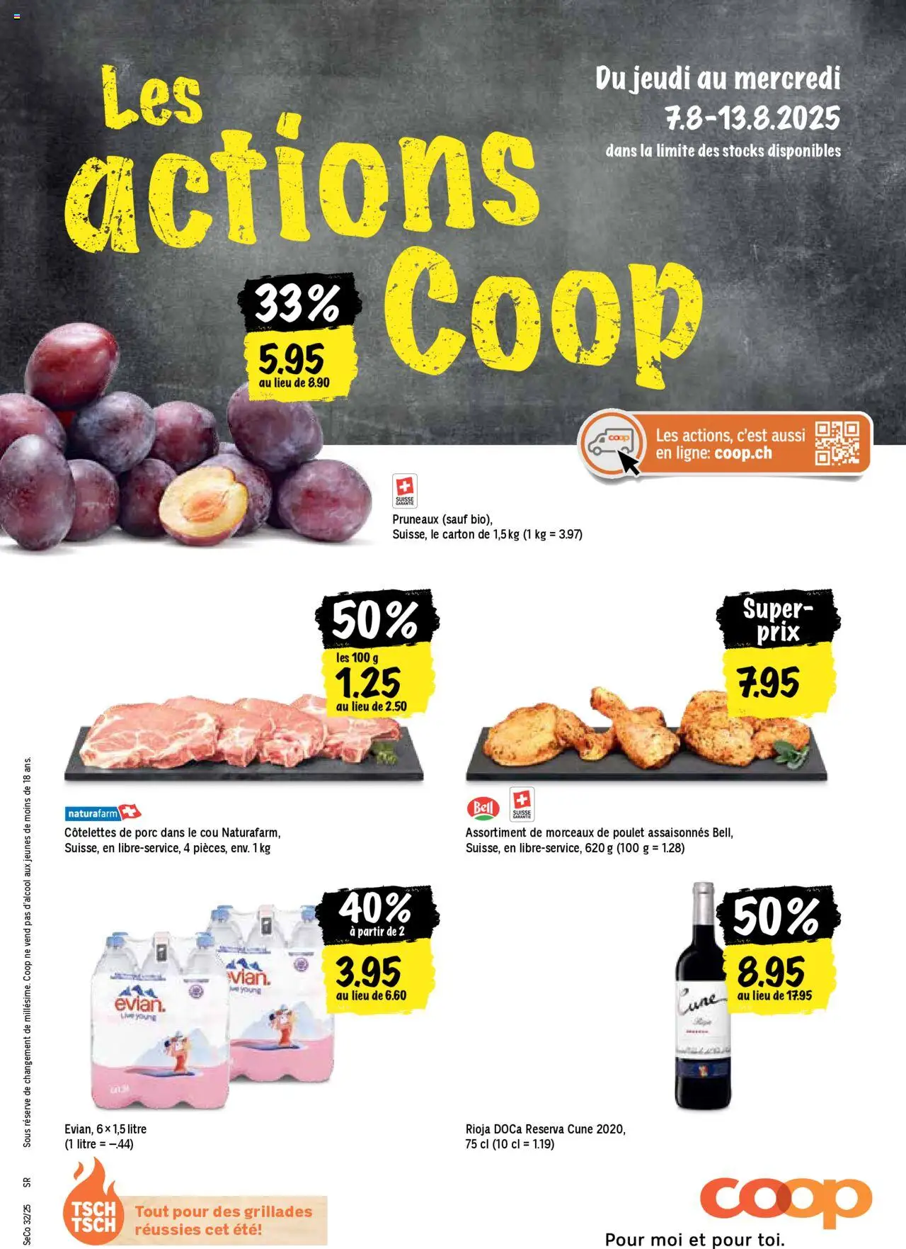 Coop Les actions de la semaine ab 07.08.2025 - Nächste woche - Seitennummer 1