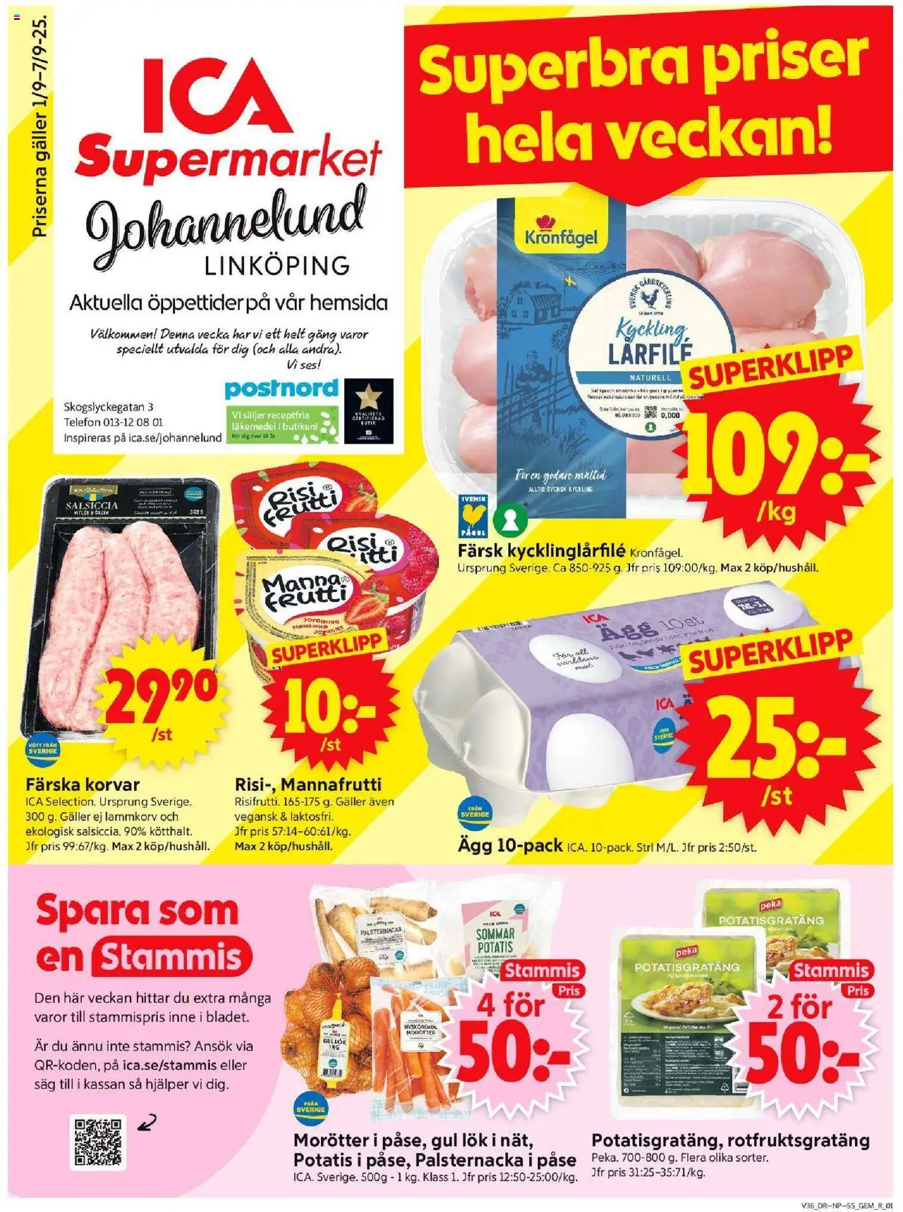 Linköping är giltig 01/09 2025 > Veckans Erbjudanden gäller från 01/09/2025 till 07/09/2025 sidnummer 1