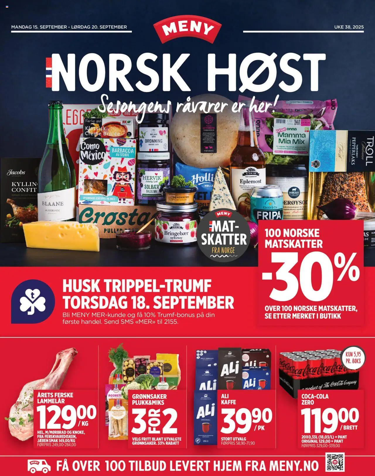 Kundeavis Meny gyldig fra 15/09/2025 - Sidenummer 1