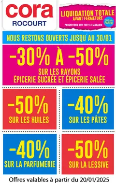 Prévisualisation de Publicité Rocourt du magasin Cora formulaire valide 20/01/2026