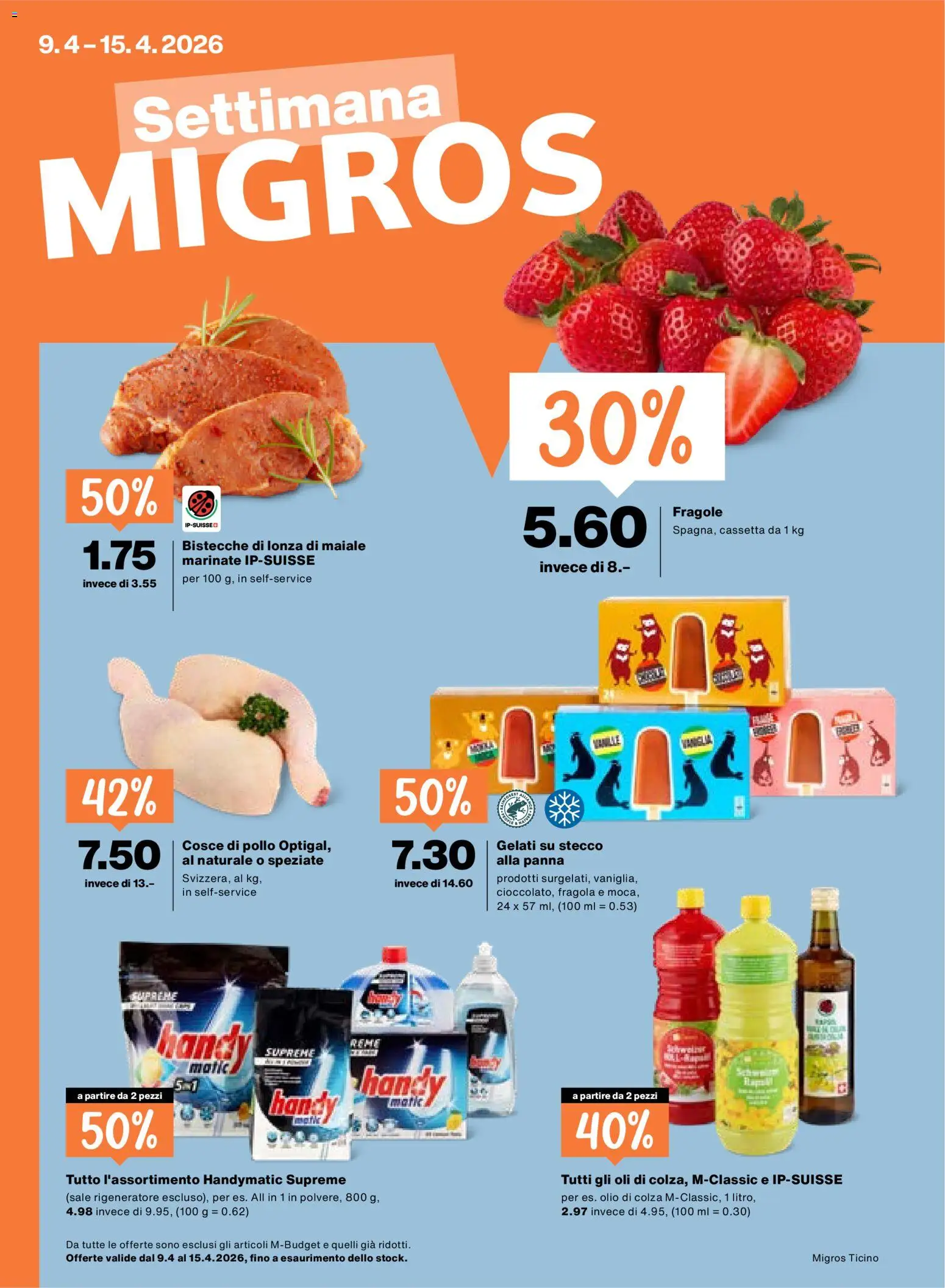 Vorschau des Merkblatts Migros aktionen IT vom Shop Migros gültig von 09.04.2026 bis 15.04.2026