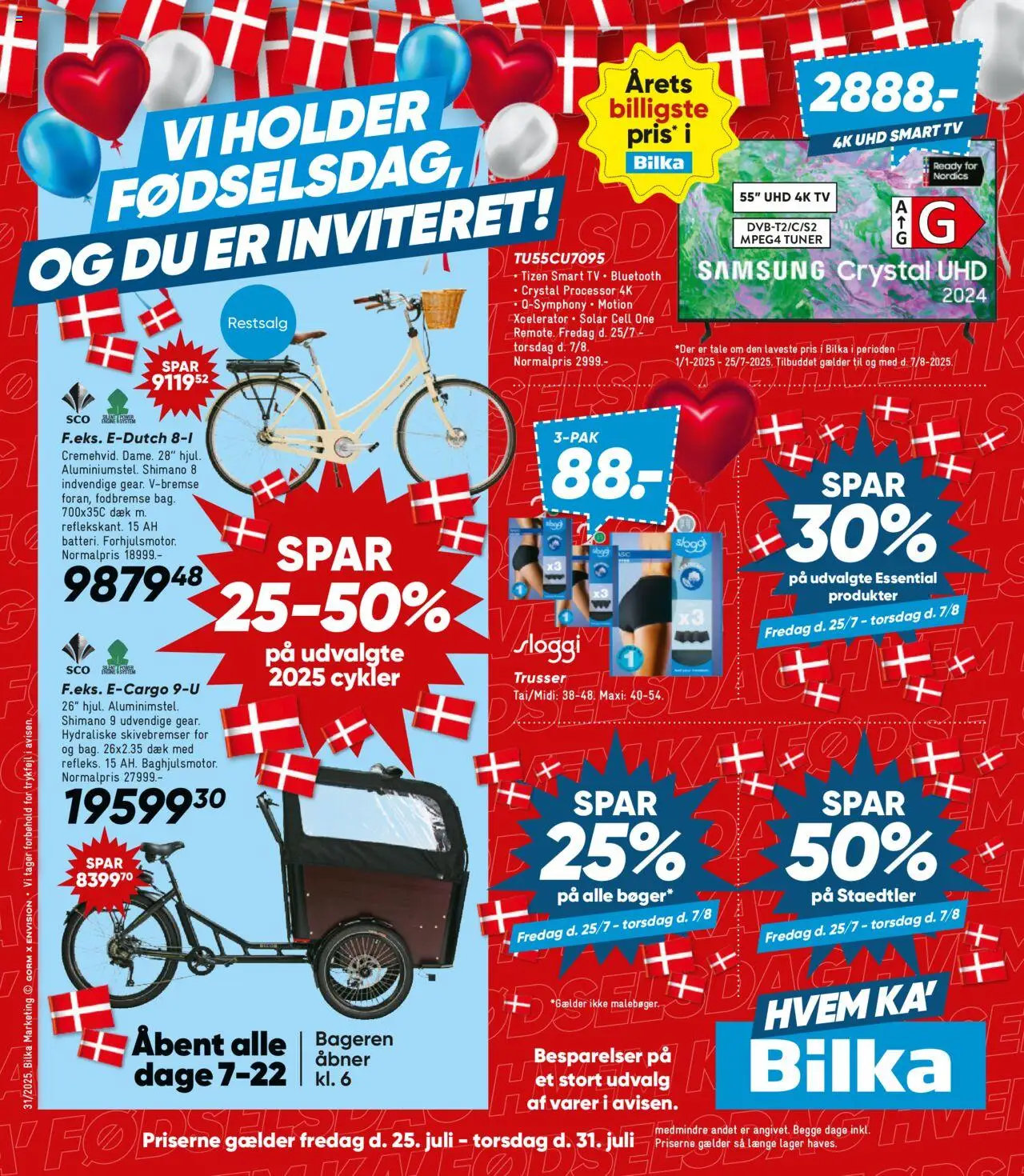 Bilka tilbudsavis gyldig fra 25/07/2025 - side 1 - Processor, Smart TV, Trusser, TV
