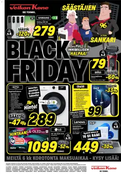 Kaupan Veikon Kone Black Friday esikatselu, voimassa 24/11/2025