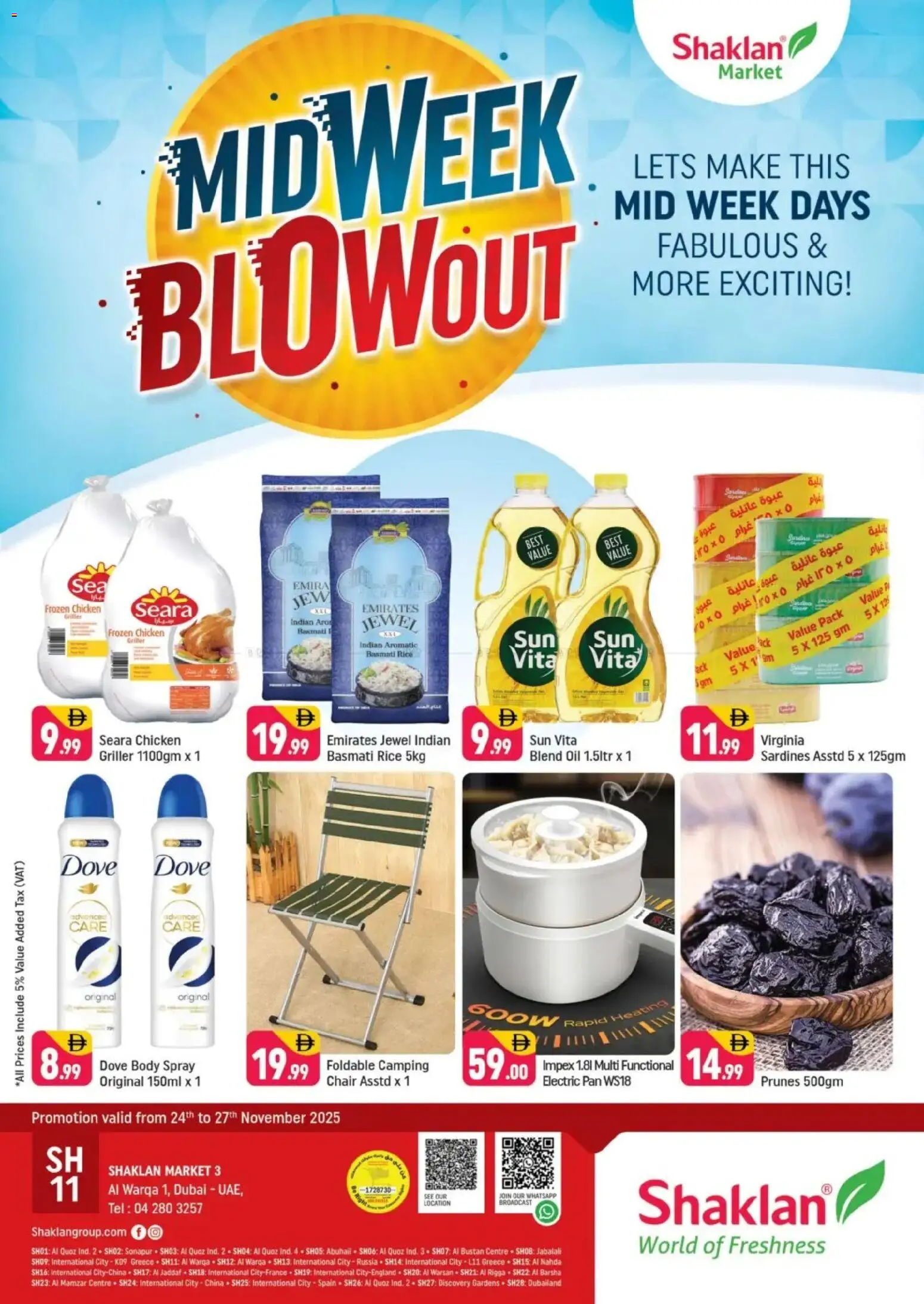 Preview of the catalogue Midweek Blow Out - Shaklan Market 3, Al Warqa 1 of store Shaklan valid from 24 Nov, 2025
