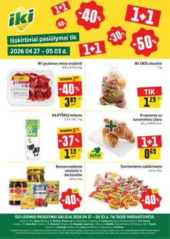 IKI parduotuvės leidinio IKI leidinys - Specialūs pasiūlymai IKI parduotuvės klientams galiojančio nuo 2026.04.27 peržiūra