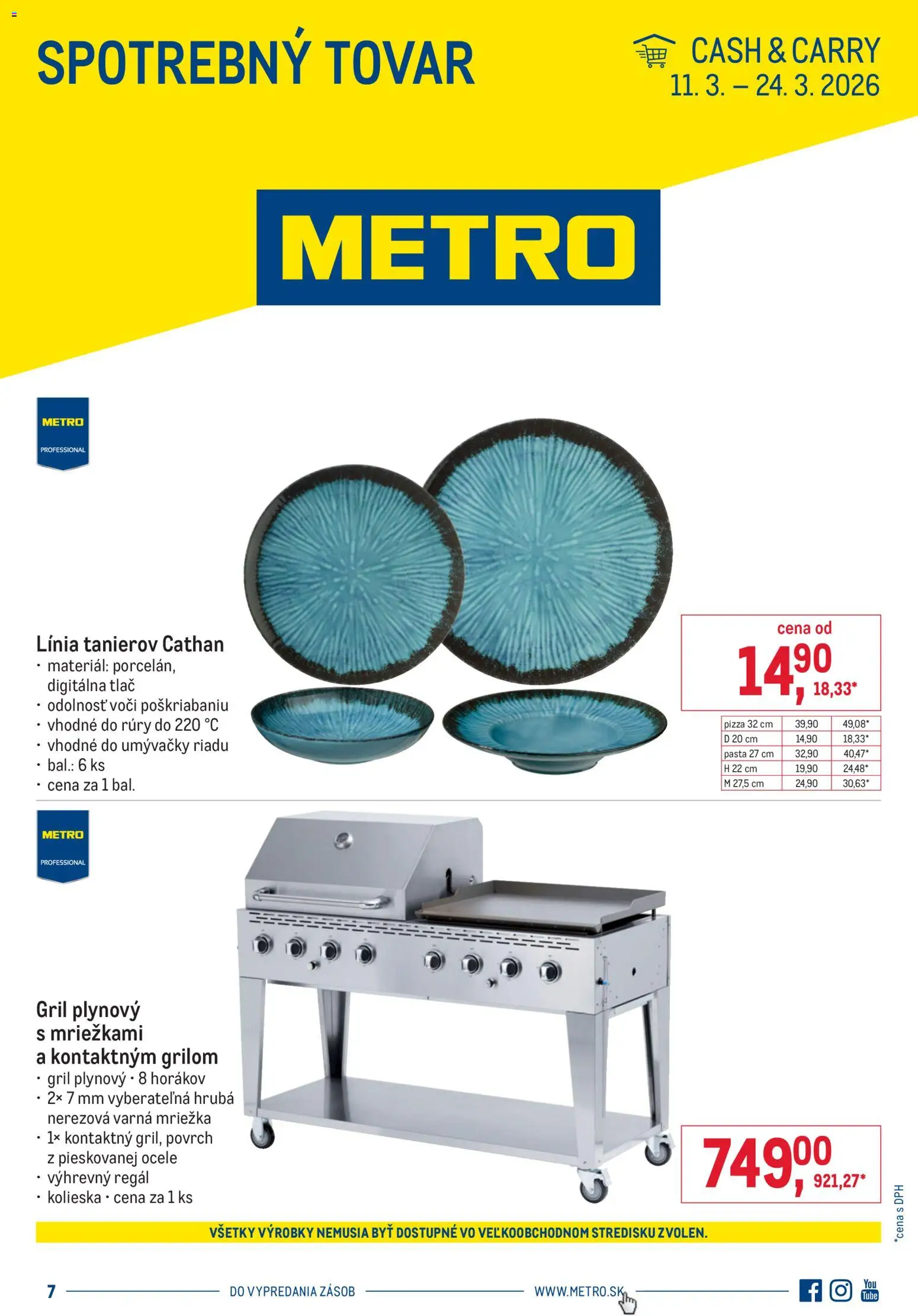Náhľad Metro letáku platného od 11.03.2026 - Pizza, Regál, Gril