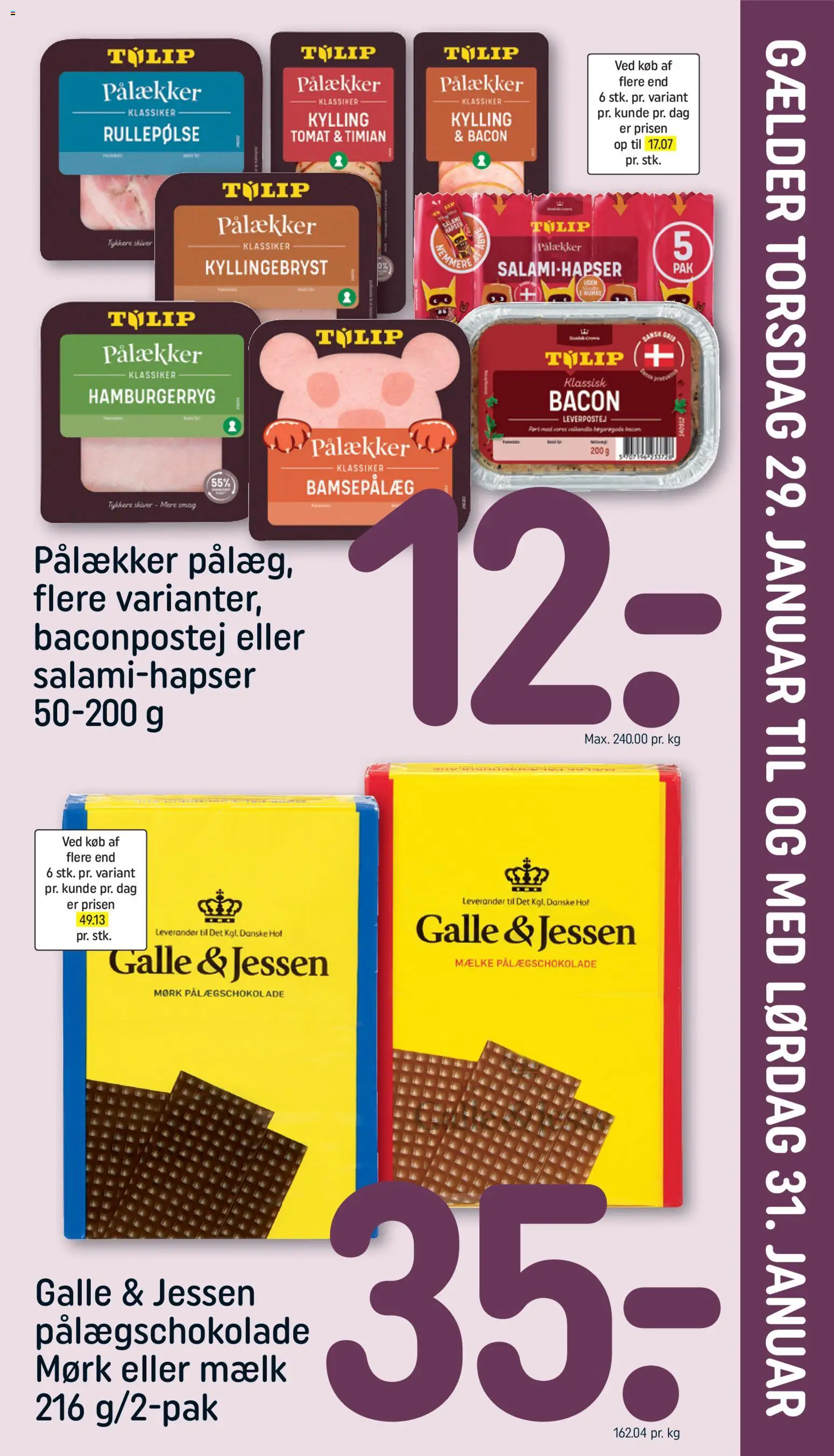 Eksempel på tilbudsavis Indstik fra butik Rema 1000 gyldig fra 29/01/2026