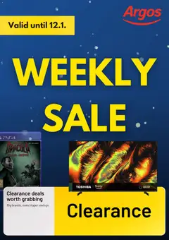 Preview of Argos Weekly offers valid from 06/01/2026