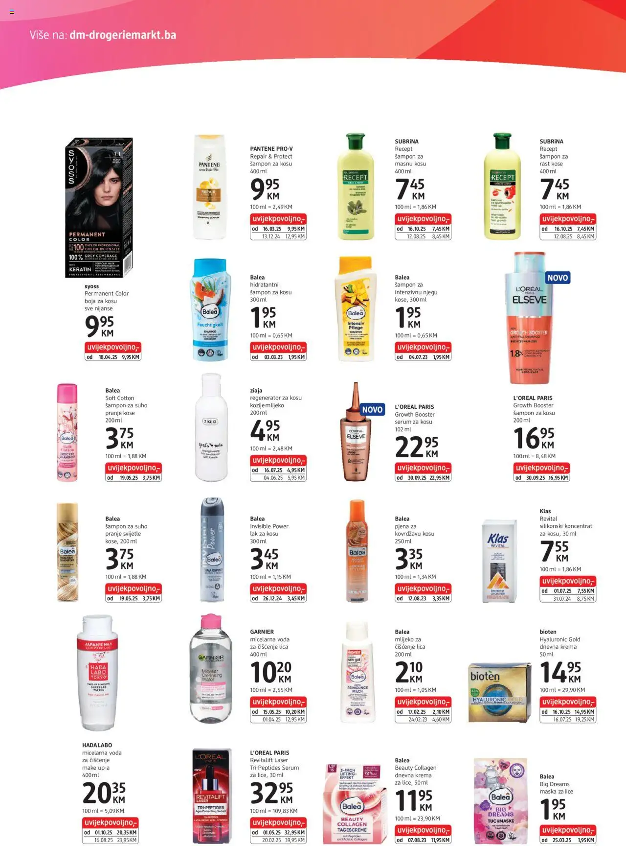 Pregled letka Katalog trgovine DM Drogerie vrijedi od 2025.10.16